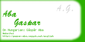 aba gaspar business card