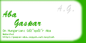 aba gaspar business card